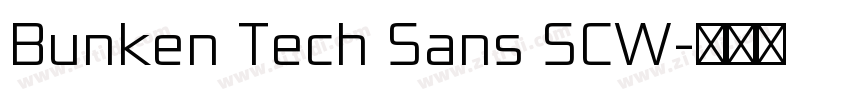 Bunken Tech Sans SCW字体转换 Bunken Tech Sans SCW字体转换